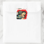 レトロヴィンテージワーウルフビットレディ スクエアシール (バッグ)