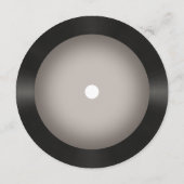 レトロヴィンテージヴィネットビニール結婚レコード メニュー (裏面)