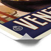 レトロヴィンテージヴェネツィア旅行クラシックオールドポスター ポスター (角)