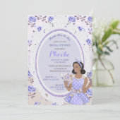 レトロヴィンテージ主婦50のブライダルシャワーエスニック 招待状 (スタンド正面)