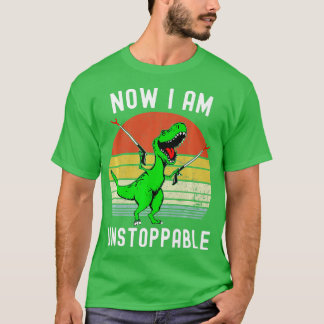 レトロヴィンテージ今I Am Unstopable Trex おもしろい TRex Tシャツ
