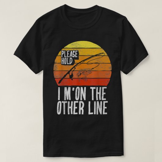 レトロヴィンテージ他の回線で待っておもしろいくれ Tシャツ (デザイン正面)