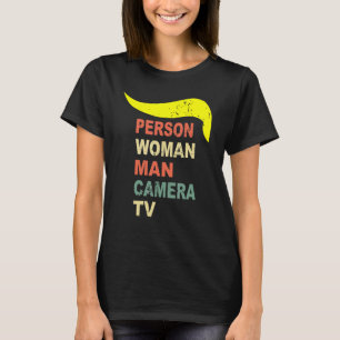 レトロヴィンテージ個人女性男性カメラテレビ Tシャツ