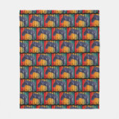 レトロヴィンテージ制御装置コンソール用ビデオゲーム機 フリースブランケット (正面)