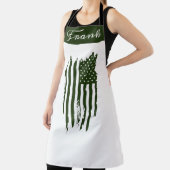 レトロヴィンテージ動揺してアメリカ国旗BBQ エプロン (インサイチュ)