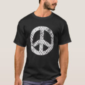 レトロヴィンテージ動揺して和平標識 Tシャツ (正面)