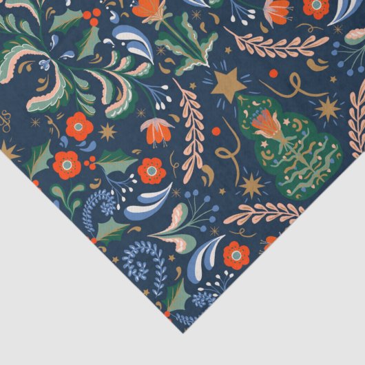 レトロヴィンテージ北欧クリスマス 薄葉紙 (詳細)