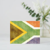レトロヴィンテージ南アフリカ国旗 ポストカード (スタンド正面)