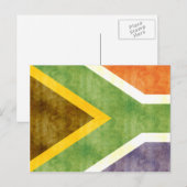 レトロヴィンテージ南アフリカ国旗 ポストカード (正面/裏面)