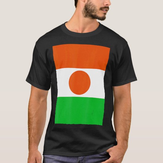レトロヴィンテージ国旗ニジェール Tシャツ (正面)