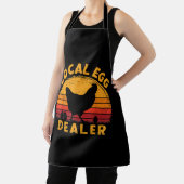 レトロヴィンテージ地元の卵ディーラー農家鶏卵 エプロン (インサイチュ)