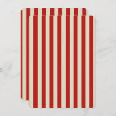 レトロヴィンテージ垂直ポップコーンクラシックストライプ (正面/裏面)