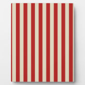 レトロヴィンテージ垂直ポップコーンクラシックストライプ フォトプラーク (正面)