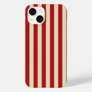 レトロヴィンテージ垂直ポップコーンクラシックストライプ Case-Mate iPhone 14ケース