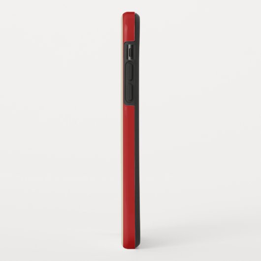 レトロヴィンテージ垂直ポップコーンストライプ赤で表示 Case-Mate iPhoneケース (裏面/左)