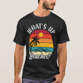 レトロヴィンテージ夏What's Upビーチ Tシャツ (正面)