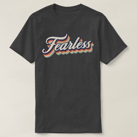 レトロヴィンテージ大胆不敵 Tシャツ (デザイン正面)
