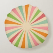 レトロヴィンテージ太陽光 ラウンドクッション (裏面)