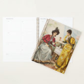 レトロヴィンテージ女性飲酒ワインプランナー プランナー手帳 (ディスプレー)