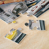 レトロヴィンテージ女性inキッチン ジグソーパズル (側面)