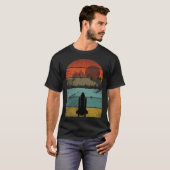 レトロヴィンテージ宇宙シャトル及び宇宙飛行士6 Tシャツ (正面フル)