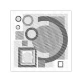 レトロヴィンテージ幾何学的リスク計、リスク セルフインキングスタンプ (デザイン)