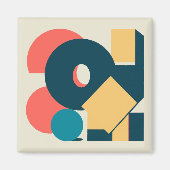 レトロヴィンテージ幾何学的リスク計、リスク マグネット (正面)