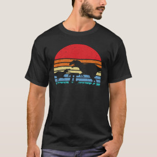 レトロヴィンテージ恐竜シルエットPi Day 3.14 Tシャツ