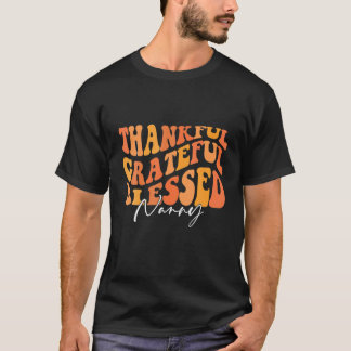 レトロヴィンテージ感謝賛美ナニー秋感謝してい Tシャツ