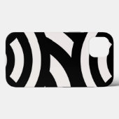 レトロヴィンテージ抽象芸術アーチライン白黒 Case-Mate iPhoneケース (裏面 (横))