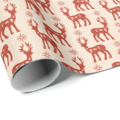 レトロヴィンテージ抽象芸術クリスマスディアパターン ラッピングペーパー (ロールコーナー)