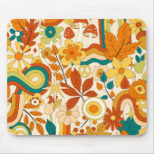 レトロヴィンテージ抽象芸術パタモダンーン マウスパッド (正面)