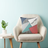 レトロヴィンテージ抽象芸術幾何形状線mo クッション (椅子)