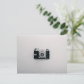 レトロヴィンテージ撮影SLRカメラ ポストカード (スタンド正面)