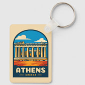レトロヴィンテージ旅行アテネグレシアパルテノン キーホルダー (裏面)