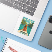 レトロヴィンテージ旅行エルニドフィリピンシー シール (ノートパソコンとiPhone)