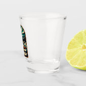 レトロヴィンテージ旅行ノルウェーノーザンライツシー ショットグラス (右)