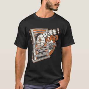 レトロヴィンテージ日本のアーケードゲーム用パチンコ機 Tシャツ