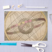 レトロヴィンテージ星図星占い記号globe 薄葉紙 (クラフト)