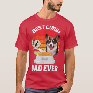 レトロヴィンテージ最高のコルギパパドッグダディーペットオーナーエフー Tシャツ