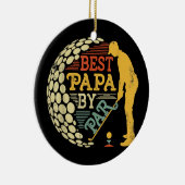 レトロヴィンテージ最高のバイパーティーメンゴルフ セラミックオーナメント (右)