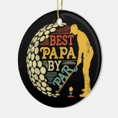 レトロヴィンテージ最高のバイパーティーメンゴルフ セラミックオーナメント (左)