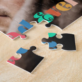 レトロヴィンテージ最高のパパの日 ジグソーパズル (側面)