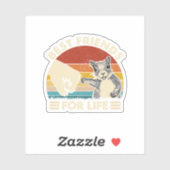 レトロヴィンテージ最高のリスルフレンドB シール (シート)