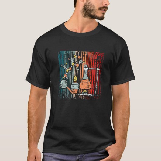 レトロヴィンテージ検査技師プレミアム Tシャツ (正面)
