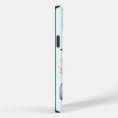 レトロヴィンテージ水色カースーツケース道路旅行 Case-Mate iPhoneケース (裏面 / 右)