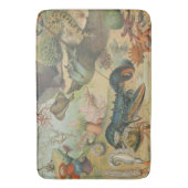 レトロヴィンテージ海洋生物学海魚 バスマット (正面縦)