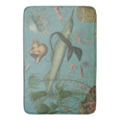 レトロヴィンテージ海洋生物学海魚 バスマット (正面縦)