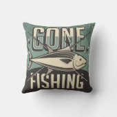 レトロヴィンテージ消失魚釣り クッション (裏面)