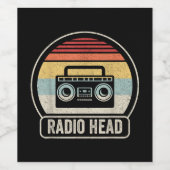 レトロヴィンテージ無線ヘッド ワインラベル (シングルラベル)